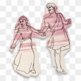 Illustration, HD Png Download - couple holding hands png