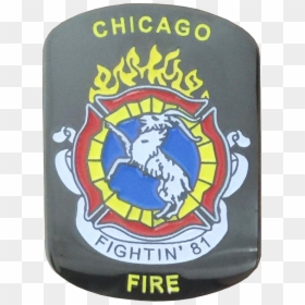 Chicago Fire Truck 81 Patch, HD Png Download - chicago fire png