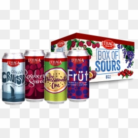 Ithaca Box Of Sours, HD Png Download - soda can top png