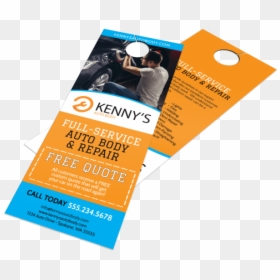 Free Quote Auto Repair Door Hanger Template Preview - Flyer, HD Png Download - free quote png