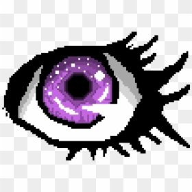 Galaxy Eye Pixel Art, HD Png Download - purple galaxy png