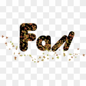 Fall Word, HD Png Download - autumn pngs