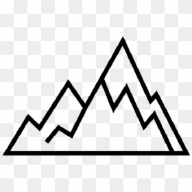 Mountains - Triangle, HD Png Download - mountains png images