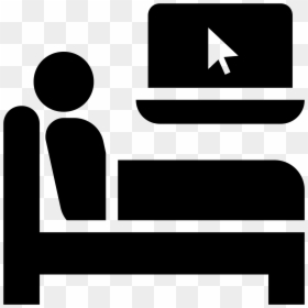 This Is A Picture Of A Person Laying In A Bed - Transparent Background Bed Icon, HD Png Download - person laying png