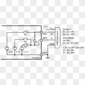 Samsung Usb Charger Schematic, HD Png Download - simple divider png