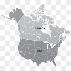 Silhouette Map Of Canada, HD Png Download - white dog bone png