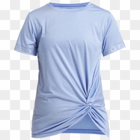 Knot Tee, Light Blue - Active Shirt, HD Png Download - blue tshirt png