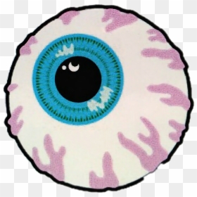 Clip Art Free Stickers Eyes Blue Vintage Veins Iris - Mishka Eyeball, HD Png Download - eye iris png
