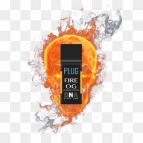 Plug Dna Fire Og - Transparent Flaming Skull Png, Png Download - basketball on fire png