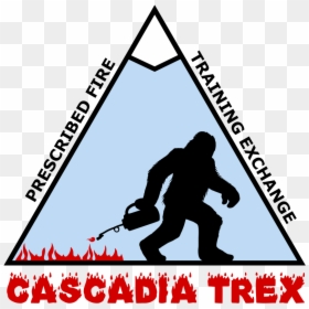 Sasquatch Cascadia Trex Logo - Poster, HD Png Download - basketball on fire png