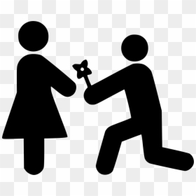 Proposing - Proposing Icon, HD Png Download - person lying down png