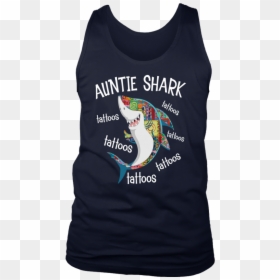 Auntie Shark Tattoos Tattoos Tattoos Shirt - Active Tank, HD Png Download - koi fish tattoo png