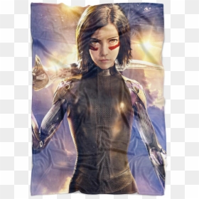 Alita Battle Angel Blanket - Alita Battle Angel Artwork, HD Png Download - angel warrior png