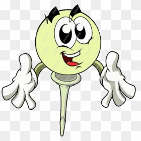 Golf Ball Cartoon Clipart , Png Download - Golf Ball Cartoon, Transparent Png - golf ball clipart png