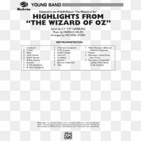 Product Thumbnail - Sleigh Ride Concert Band, HD Png Download - the wizard of oz png