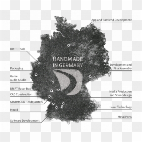 Stk De Karte - Germany Map Png Outline, Transparent Png - white wig png