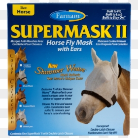 Farnam Supermask Ii Fly Control Mask With Ears New - Farnam Supermask Ii, HD Png Download - horse head mask png
