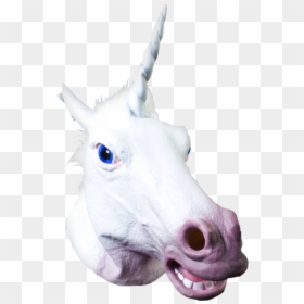#aesthetic #horse #unicorn #white #mask #unicornio - Horse Head Png Unicorn, Transparent Png - horse head mask png