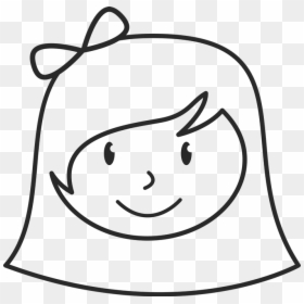 Stick Figure Face Girl, HD Png Download - girl stick figure png