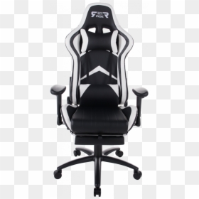 Gt Racer Black And White Gaming Chair, HD Png Download - scratches texture black and white png