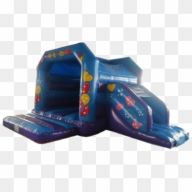 Party Side Slide Combo Bouncy Castle - Inflatable, HD Png Download - bouncy castle png