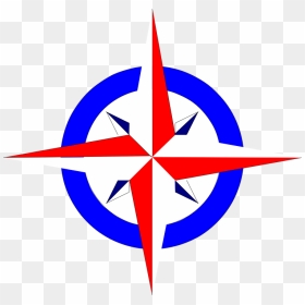 Red White And Blue Star Svg Clip Arts - Compass Points In Russian, HD Png Download - red white blue png