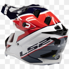 Motorcycle Helmet, HD Png Download - red white blue png