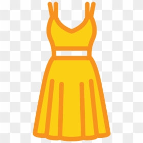 Dress Icon Png - Yellow Dress Icon Png, Transparent Png - girl in dress png