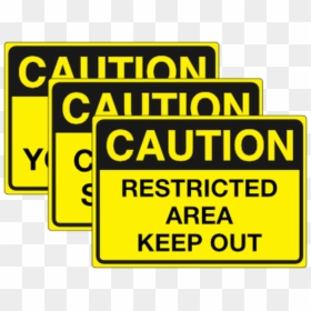 Cautions Signs - Sign, HD Png Download - blank caution tape png
