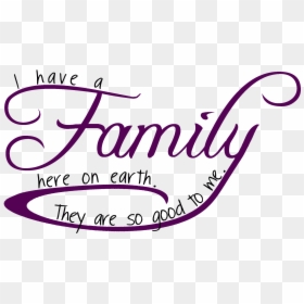 We Love Our Family - Family Word Art, HD Png Download - family love png