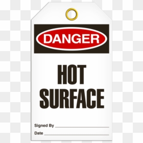Danger Hot Surface Tags - Parallel, HD Png Download - blank caution tape png