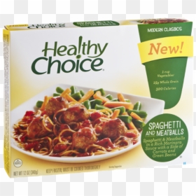 Healthy Choice, HD Png Download - spaghetti and meatballs png
