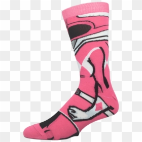 Power Rangers Pink Ranger 360 Socks"  Class= - Sock, HD Png Download - pink power ranger png
