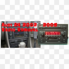 Audi A4 2002 2008 Radio Removal Radiodashkits Car Stereo - Center Console, HD Png Download - car stereo png