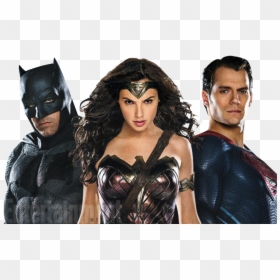 Batman And Superman Png Transparent Background - Superman Batman Wonder Woman Png, Png Download - super woman png