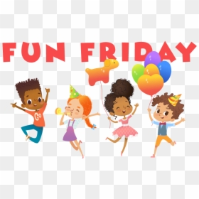 Transparent Happy Friday Clipart - Excited Boy And Girl Jumping, HD Png Download - happy friday png