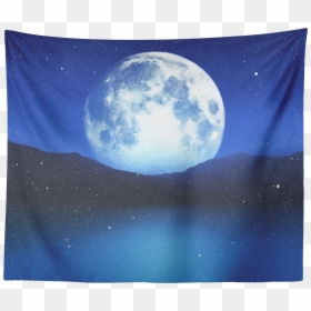 Moon Space Tapestry, Stars Art Night Sky Planet Constellation - Good Night Photo Love Full, HD Png Download - star sky png