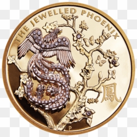Jewelled Phoenix, HD Png Download - blank gold coin png