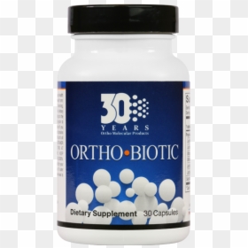 Orthobioticcapsules-30 30th - Ortho Biotic Capsule, HD Png Download - open pill bottle png