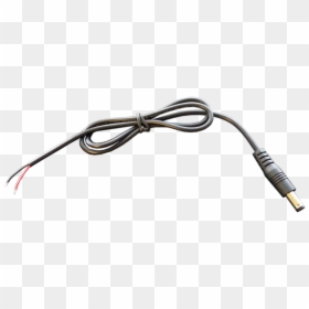 1mm Dc Plug To 2 Wire, 24" - Wire With Plug Transparent, HD Png Download - electrical wires png