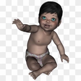 3d Baby Png, Transparent Png - baby hair png