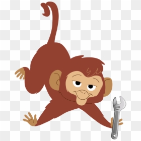 Illustration, HD Png Download - hanging monkey png