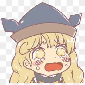 Cartoon Nose Illustration Costume Hat Hat Headgear - Cute Touhou, HD Png Download - crying anime eyes png