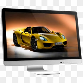 Hot Sell Lcd Screen Graphic Drawing Tablet Monitor - Gold Porsche 918 Spyder, HD Png Download - drawing tablet png