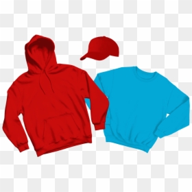Hoodie Sweater & Cap Small - Hoodie, HD Png Download - blank hoodie png