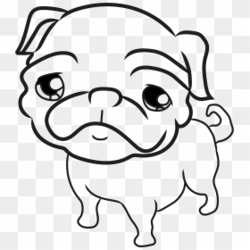 Pug Pugs, Pug Art, Pug Illustration, Pug Love, Drawings, - Pug O Drawings, HD Png Download - black pug png