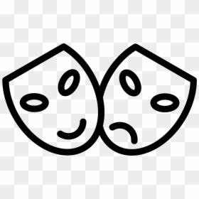 Transparent Drama Faces Png - Png Transparent Happy And Sad Mask, Png Download - drama faces png