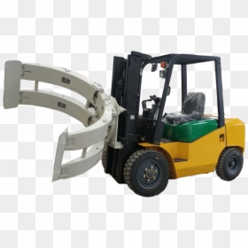 360 Degree Rotation Paper Roll Forklift Clamp Attachments - Bulldozer, HD Png Download - clamp png