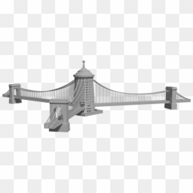3 Way - Self-anchored Suspension Bridge, HD Png Download - suspension bridge png