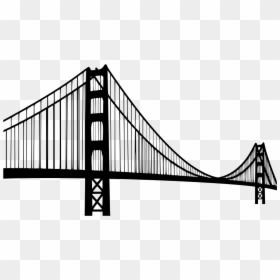 Golden Gate Bridge 3d, HD Png Download - suspension bridge png